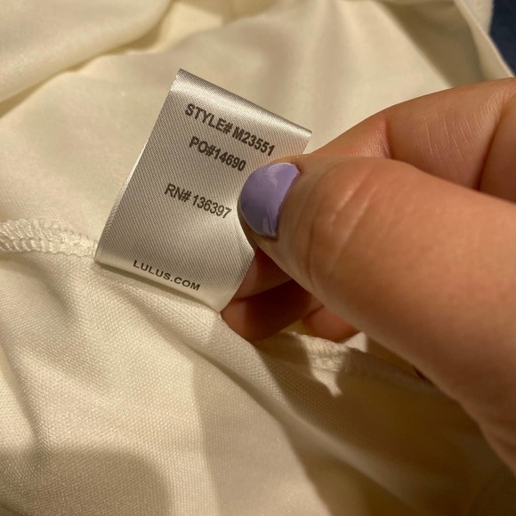 Lulus Womens Zenith ivory white Floral Lace Halter Neck Formal Maxi Dress Large - Picture 11 of 16